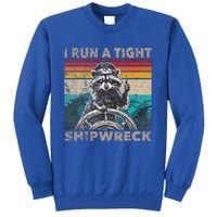 I Run A Ight Shipwreck Raccoon Captain Sweatshirt