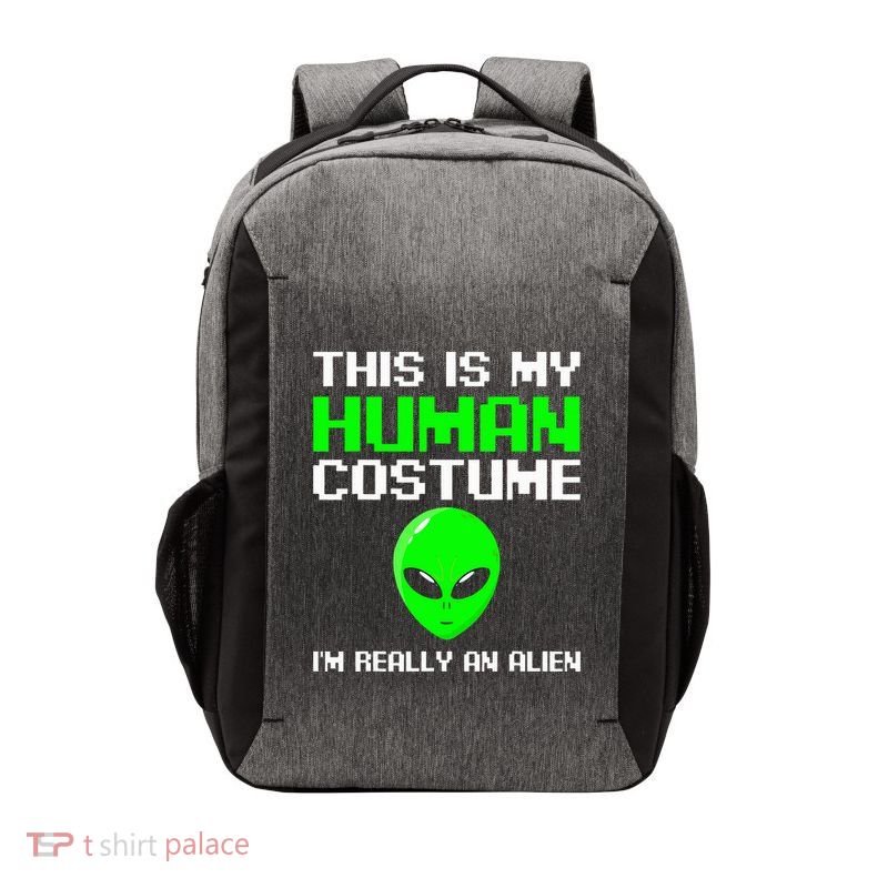 I’M Really An Alien Costume Women Scary Weird Halloween Vector Backpack