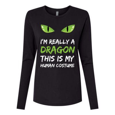 IM Really A Dragon This Is My Hu Costume Gift Cute Womens Cotton Relaxed Long Sleeve T-Shirt