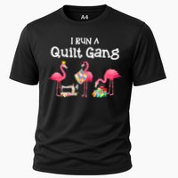 I Run A Quilt Gang Funny Quilting Cooling Performance Crew T-Shirt