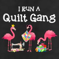 I Run A Quilt Gang Funny Quilting Adult Drive Performance Visor