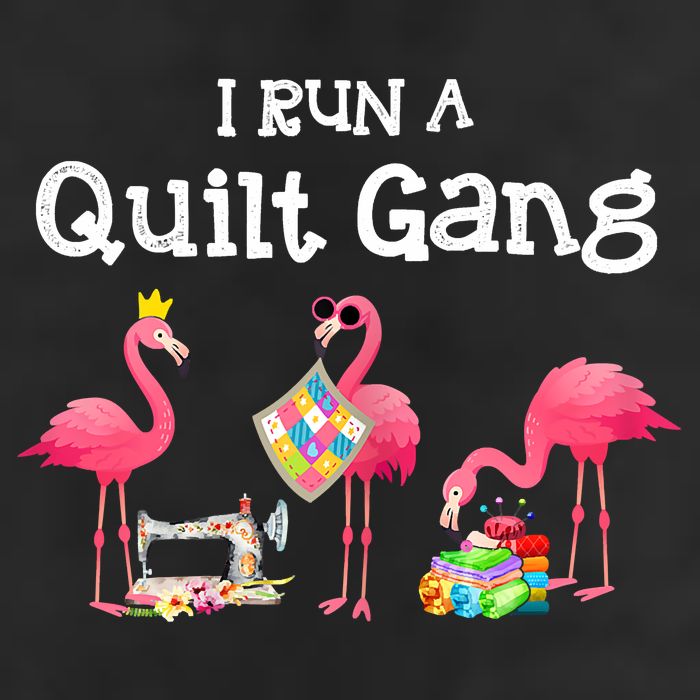 I Run A Quilt Gang Funny Quilting Adult Drive Performance Visor