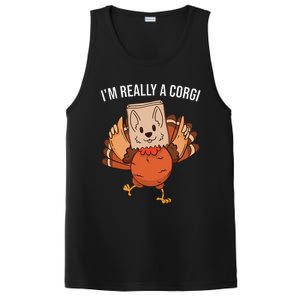 I'm Really A Corgi Thanksgiving Turkey Fake Corgi Dog PosiCharge Competitor Tank