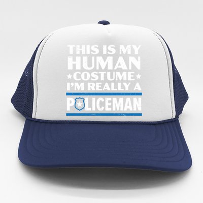 I'm Really A Policeman Police Officer Law Enforcement Gift Trucker Hat