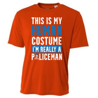 I'm Really A Policeman Police Officer Law Enforcement Gift Cooling Performance Crew T-Shirt