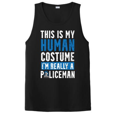 I'm Really A Policeman Police Officer Law Enforcement Gift PosiCharge Competitor Tank