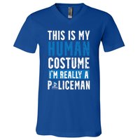 I'm Really A Policeman Police Officer Law Enforcement Gift V-Neck T-Shirt