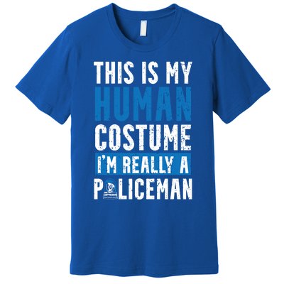 I'm Really A Policeman Police Officer Law Enforcement Gift Premium T-Shirt