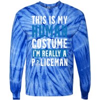 I'm Really A Policeman Police Officer Law Enforcement Gift Tie-Dye Long Sleeve Shirt