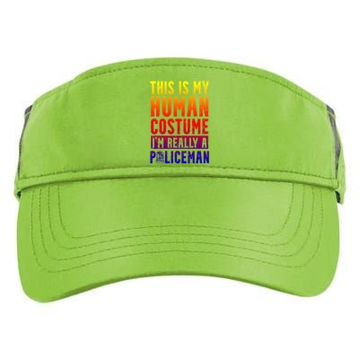 I'm Really A Policeman Police Officer Law Enforcement Gift Adult Drive Performance Visor