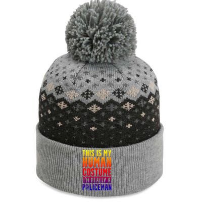 I'm Really A Policeman Police Officer Law Enforcement Gift The Baniff Cuffed Pom Beanie