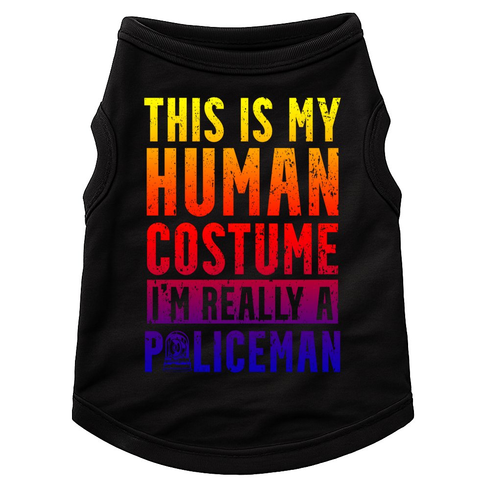 I'm Really A Policeman Police Officer Law Enforcement Gift Doggie Tank