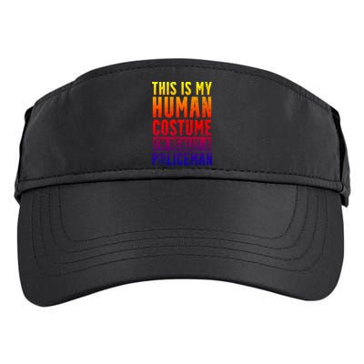 I'm Really A Policeman Police Officer Law Enforcement Gift Adult Drive Performance Visor