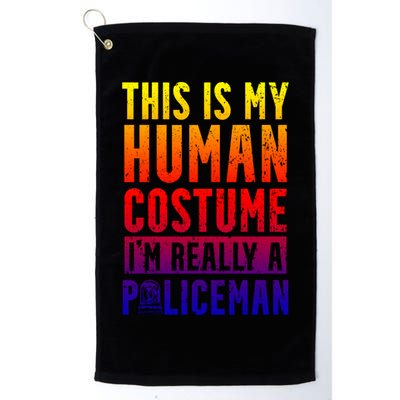 I'm Really A Policeman Police Officer Law Enforcement Gift Golf Towel