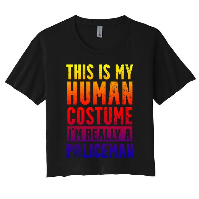 I'm Really A Policeman Police Officer Law Enforcement Gift Crop Top