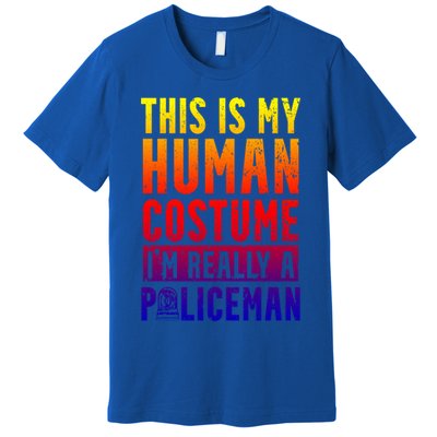 I'm Really A Policeman Police Officer Law Enforcement Gift Premium T-Shirt