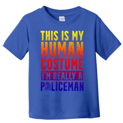 I'm Really A Policeman Police Officer Law Enforcement Gift Toddler T-Shirt