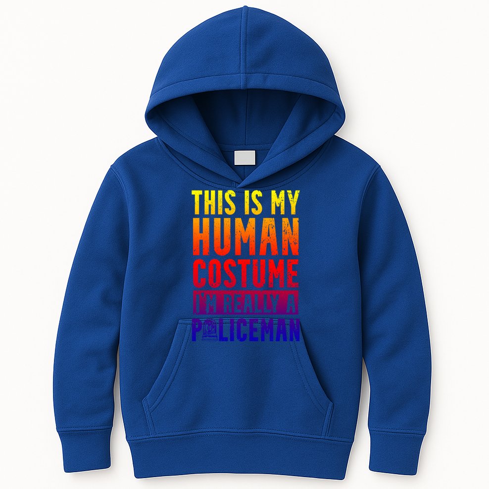 I'm Really A Policeman Police Officer Law Enforcement Gift Kids Hoodie