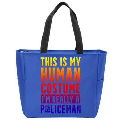 I'm Really A Policeman Police Officer Law Enforcement Gift Zip Tote Bag