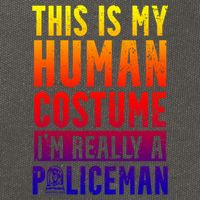 I'm Really A Policeman Police Officer Law Enforcement Gift Cotton Canvas Backpack