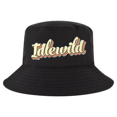 Idlewild Retro Art Baseball Font Vintage Cool Comfort Performance Bucket Hat