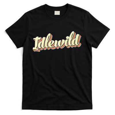 Idlewild Retro Art Baseball Font Vintage T-Shirt