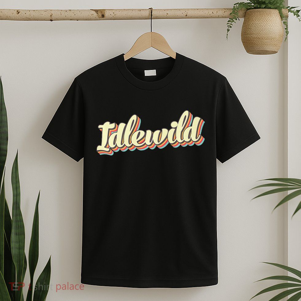 Idlewild Retro Art Baseball Font Vintage T-Shirt