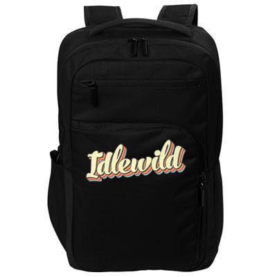 Idlewild Retro Art Baseball Font Vintage Impact Tech Backpack