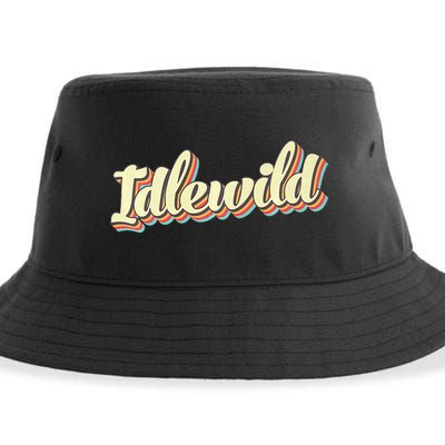Idlewild Retro Art Baseball Font Vintage Sustainable Bucket Hat