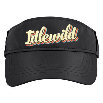 Idlewild Retro Art Baseball Font Vintage Adult Drive Performance Visor