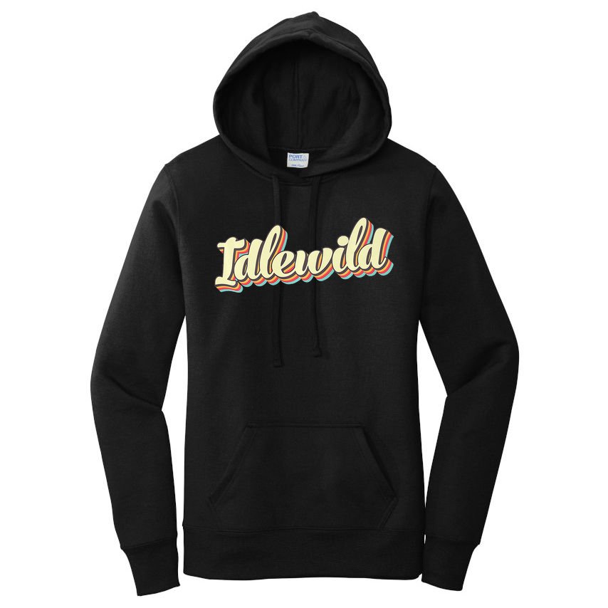 Idlewild Retro Art Baseball Font Vintage Women's Pullover Hoodie