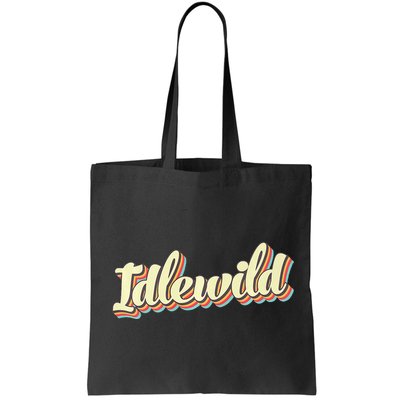 Idlewild Retro Art Baseball Font Vintage Bag