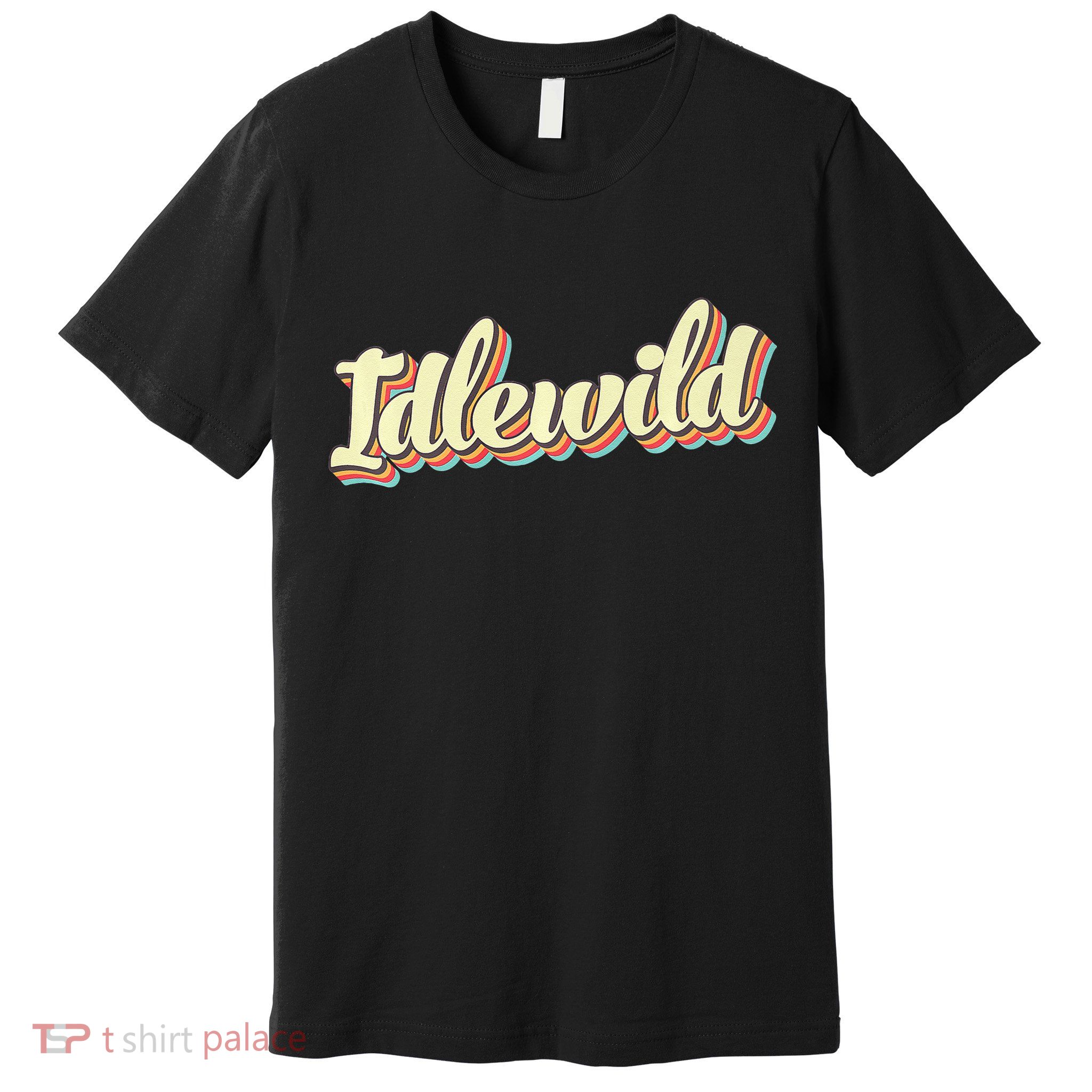 Idlewild Retro Art Baseball Font Vintage Premium T-Shirt