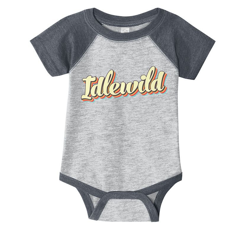 Idlewild Retro Art Baseball Font Vintage Infant Baby Jersey Bodysuit