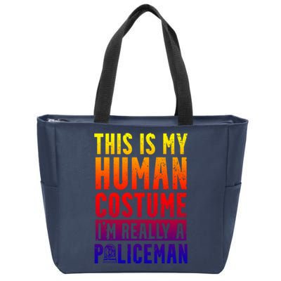 I'm Really A Policeman Police Officer Law Enforcement Gift Zip Tote Bag