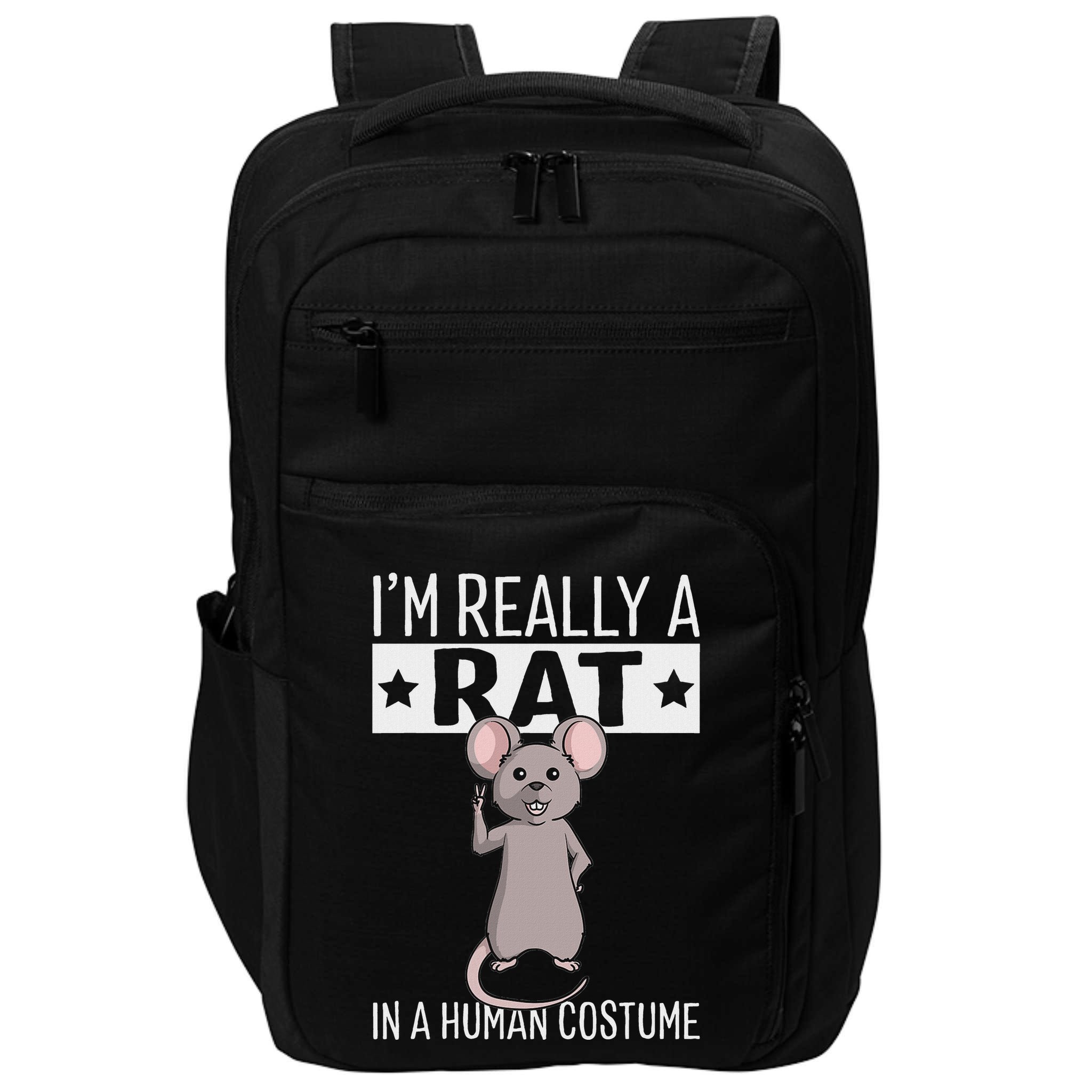IM Really A Rat In A Human Costume Halloween Funny Impact Tech Backpack