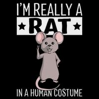 IM Really A Rat In A Human Costume Halloween Funny Impact Tech Backpack