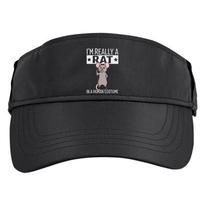 IM Really A Rat In A Human Costume Halloween Funny Adult Drive Performance Visor