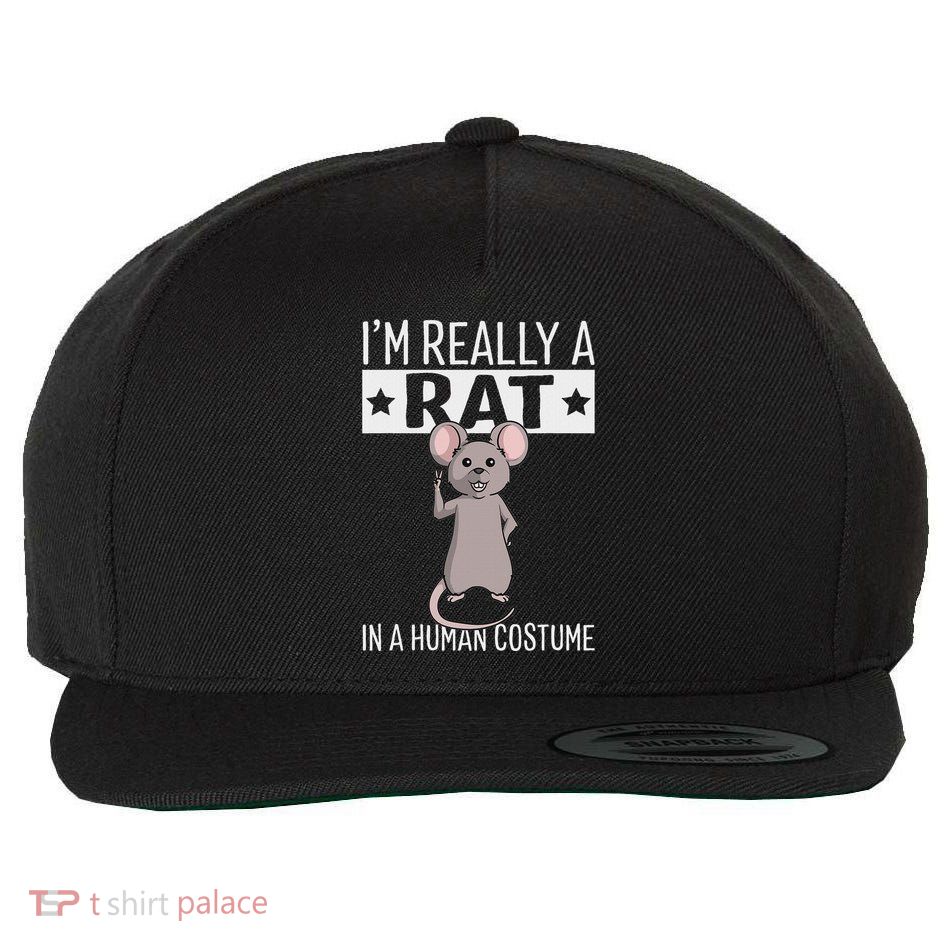 IM Really A Rat In A Human Costume Halloween Funny Wool Snapback Cap