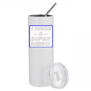 I Raise A Super Hero For Super Mom Gift Stainless Steel Tumbler