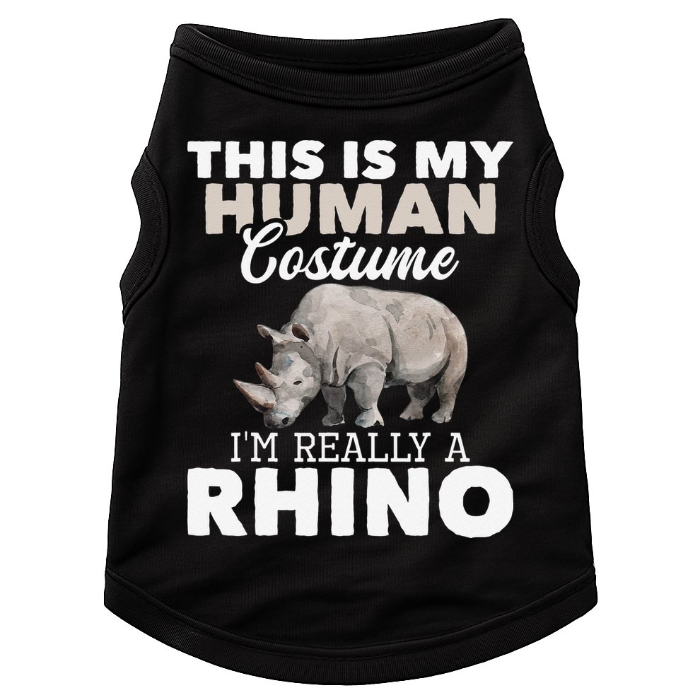 I'm Really A Rhino Rhinoceros Zoology Safari Animal Lover Doggie Tank