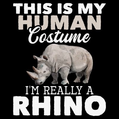 I'm Really A Rhino Rhinoceros Zoology Safari Animal Lover T-Shirt