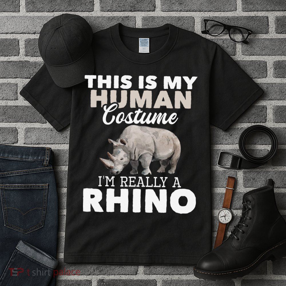 I'm Really A Rhino Rhinoceros Zoology Safari Animal Lover Tall T-Shirt
