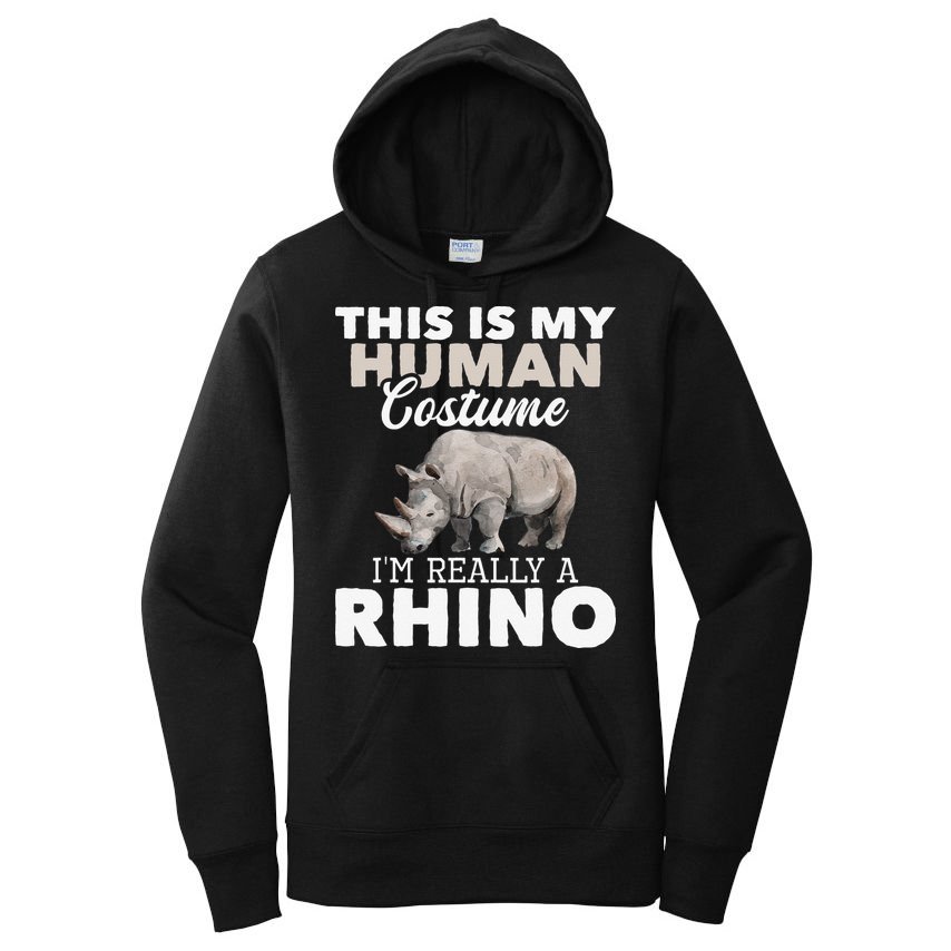 I'm Really A Rhino Rhinoceros Zoology Safari Animal Lover Women's Pullover Hoodie