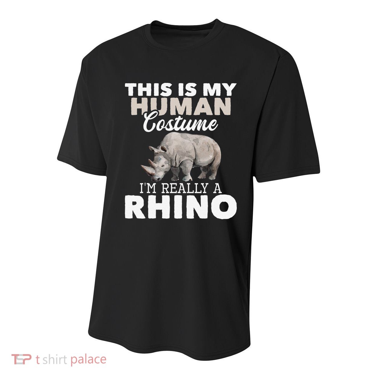 I'm Really A Rhino Rhinoceros Zoology Safari Animal Lover Youth Performance Sprint T-Shirt