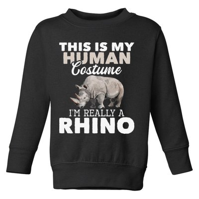 I'm Really A Rhino Rhinoceros Zoology Safari Animal Lover Toddler Sweatshirt