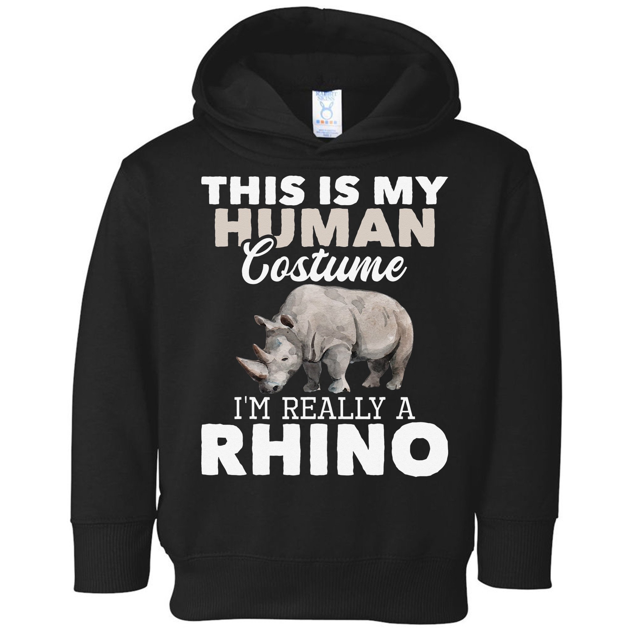 I'm Really A Rhino Rhinoceros Zoology Safari Animal Lover Toddler Hoodie