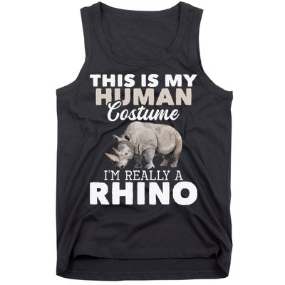 I'm Really A Rhino Rhinoceros Zoology Safari Animal Lover Tank Top
