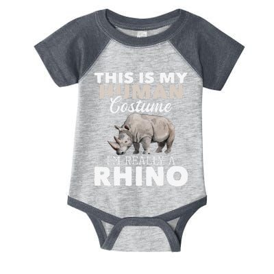 I'm Really A Rhino Rhinoceros Zoology Safari Animal Lover Infant Baby Jersey Bodysuit