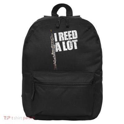 I Reed A Lot Oboe Player Funny Oboes Music Gift 16 in Basic Backpack